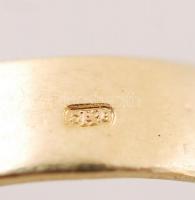 Oroszlános 18K arany (Au) gyűrű / 18C gold ring with lion 10,1 g, Size: 56