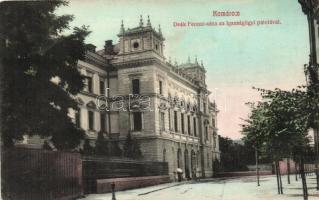 Komárom, Komárno; Deák Ferencz utca, Igazságügyi palota, kiadja Laky Béla / street, Palace of Justice (EK)