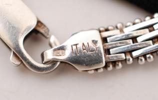 Ezüst ízelt karlánc, Ag.(925), 11,9gr., jelzett,21cm /Silver jointed bracelet, Ag. (925) 11,9gr., ma...