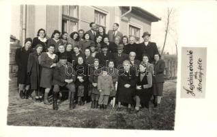 1948 Hajdúszoboszló, az Izraelita Hitközség tagjai, Petrányi-foto felvétele, Judaica, photo