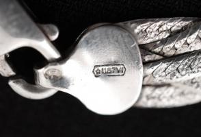 Ezüst ízelt karlánc, Ag.(925), 7,2gr., jelzett,18cm /Silver jointed bracelet, Ag. (925), 7,2gr., mar...