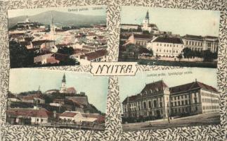 Nyitra, Nitra; Igazságügyi palota / palace of justice, floral (EK)