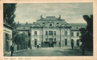 Csap, Csop; vasútállomás épülete / railway station main building (EK)