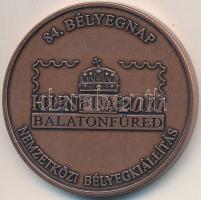 2011. "HUNFILA 2011 Balatonfüred - 84. Bélyegnap - Nemzetközi Bélyegkiállítás / 1211-2011 Balatonfüred" Br emlékérem (42mm) T:1-