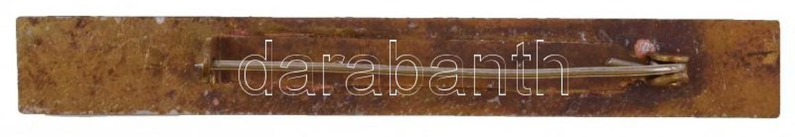 1985. "A Díszszemle kiváló katonája 1985" zománcozott fém jelvény (11x81mm) T:2