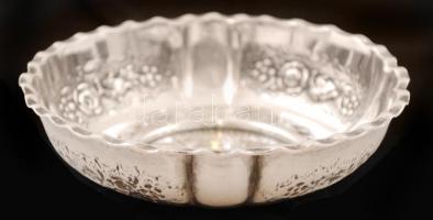 Ezüst Mária Terézia talléros (után-veret)tálka, Ag., 74,5gr.,jelzett, 9x3cm/Silver Maria Theresa thalers (after-mount) bowl Ag. 74,5gr., marked, 9x3cm