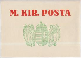 M. KIR. POSTA címke (gumizott)