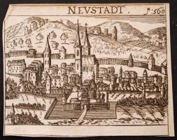 Magyar várak rézmetszetű képeinek gyűjteménye a XVII. századból. Összesen 17 db. Munkács, Szolnok, S...