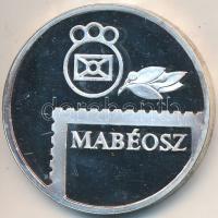 1999. "MABÉOSZ / 72. Bélyegnapi Kiállítás 1999." ezüstözött Br emlékérem dísztokban (42mm) T:PP karc,ujjlenyomat