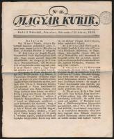 1833 Magyar Kurír 40. száma. Szignettával. 8p.