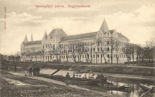 Nagybecskerek, Zrenjanin; Igazságügyi palota, uszály / Palace of Justice, barge