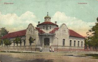 Péterréve, Backo Petrovo Selo; leányiskola, kiadja Adler József / girl school (Rb)