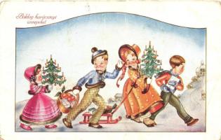 Boldog karácsonyi ünnepeket / Christmas greeting card, s: Mallász Gitta (EK)