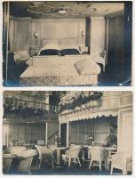 cca 1923-1935 5 db fotó a Hamburg-Amerika vonalon közlekedő SS Albert Ballin ill. a Hamburg gőzhajók...