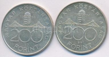 1994. 200Ft Ag "Deák" (2x) T:2,2-