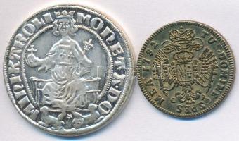 Szlovákia DN "Körmöcbányai Múzeum" ezüstözött fém múzeumi zseton (27mm) + Ausztria 1752CA ...