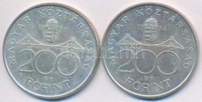 1994. 200Ft Ag "Deák" (2x) T:2,2-