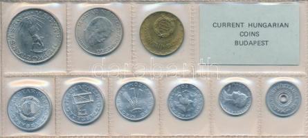 1976. 2f-10Ft 9db klf, érmés forgalmi sor fóliatokban T:1