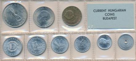 1975. 2f-10Ft 9db klf, érmés forgalmi sor fóliatokban T:1