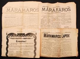 1898-1902 10 db főként erdélyi újság(Máramarosi Lapok, Máramaros, Pesti Hírlap, Újság, Marosújvár és...