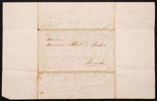 1847 Klapka György (1820-1892) honvédtábornok saját kezű, német nyelven írt levele Ambró Albert (182...