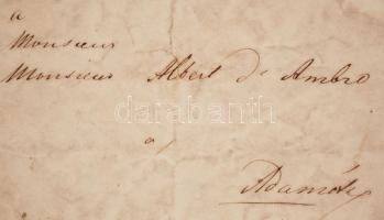 1847 Klapka György (1820-1892) honvédtábornok saját kezű, német nyelven írt levele Ambró Albert (182...