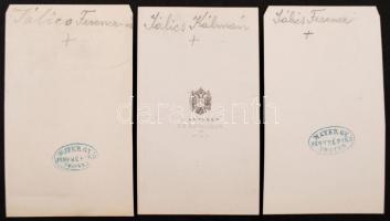 cca 1870 Jálics Ferenc (1795-1874) borkereskedő Pesten és felesége, továbbá gyermekük Jálics Kálmán ...