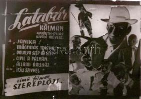 cca 1950 Fotómontázsok színészekről(Bihari József, Szirtes Ádám, Latabár Kálmán, Ferrari Violetta, B...