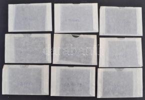 1969 TUNGSRAM termékek (rádiócsövek) professzionális tárgyfotója negatívokon, 9 db negatív, 6x7 cm