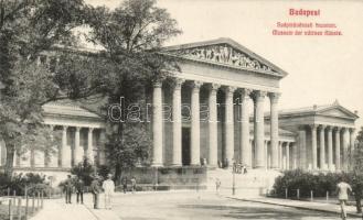 Budapest XIV. Szépművészeti Múzeum, 2 db régi és 1 db modern képeslap a Múzeumról