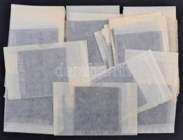 1969 Budapest, FŐMO (Fővárosi Mozi Vállalat) reklámoszlopairól készült felvételek, 44 db 6x6 cm-es n...