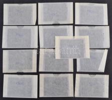 1969 Sakkfigurákról, sakk asztalokról készült tárgyfotók negatívja, 13 db különféle sakk készlet pro...