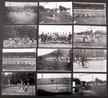 cca 1925 Munkás Testedzők Egyesülete, ismeretlen szerző sportfotói, 20 db korabeli negatívról készült mai nagyítások, 10x15 cm