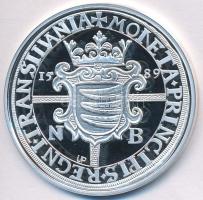 DN "Magyar tallérok utánveretben - Báthory Zsigmond tallérja 1589" Ag emlékérem tanúsítván...