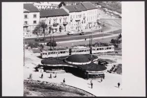 cca 1971 Budapest, a Moszkva tér átépítése kezdetén, 11 db korabeli negatívról készült mai nagyításo...