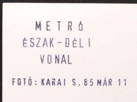 1981-1985 Budapest, Kispest metró állomás, járműtelep, irányító-ellenőrző kpt., 21 db fotó, 9x14 cm ...