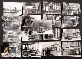 cca 1987-1989 Budapest, Nosztalgia villamosok építése, forgalomba helyezése, Karai S. felvételei, 36...