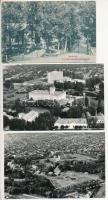 Gyula, 79 db vegyes városképes képeslap, jellemzően régiek, néhány reprint és légi felvétellel, albu...