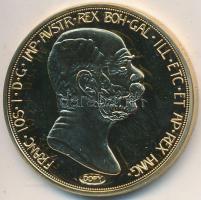 DN "Osztrák-Magyar Monarchia pénzei utánveretben - 1908. 100K / Ferenc József" aranyozott ...