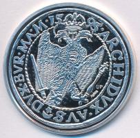 DN "Történelmi féltallérok utánveretben - II. Rudolf féltallérja 1595" Ag emlékérem tanúsí...