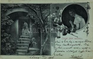 10 db RÉGI történelmi magyar városképes képeslap, 1 db 1899 Budapest, vegyes minőség / 10 old histor...