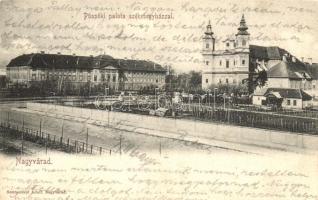 Nagyvárad, Oradea; Püspöki palota, székesegyház, kiadja Sonnenfeld Adolf / bishop's palace, cathedral
