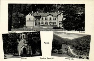 Kassa, Kosice; Bankó szálloda, kápolna, Csermely-völgy / hotel, chapel, valley