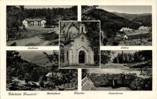 Kassa, Kosice; Bankó szálloda, Bankófüred, Lujza-forrás, kápolna / Hotel, spring, chapel