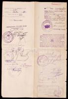 1922 Bukaresti Magyar Nagykövetség által kiállított fényképes igazolvány orvostanhallgató részére / ...