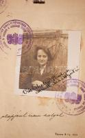 1922 Bukaresti Magyar Nagykövetség által kiállított fényképes igazolvány orvostanhallgató részére / ...