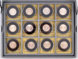 Amerikai Egyesült Államok 1999-2009. 1/4$ Cu-Ni "50 Állam" (27xklf) mind tanúsítvánnyal, é...