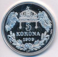 DN "Királyi koronák / 1909. 5K - I. Béla" Ag emlékérem tanúsítvánnyal (20g/0.333/38,61mm) ...