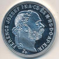 DN "Osztrák-Magyar Monarchia pénzei utánveretben - 1908. 5 korona" ezüstözött Cu-Ni emléké...