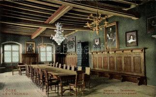 Lőcse, Levoca; Városház, Tanácsterem belső, kiadja Feitzinger Ede No. 956 / town-hall, council room interior